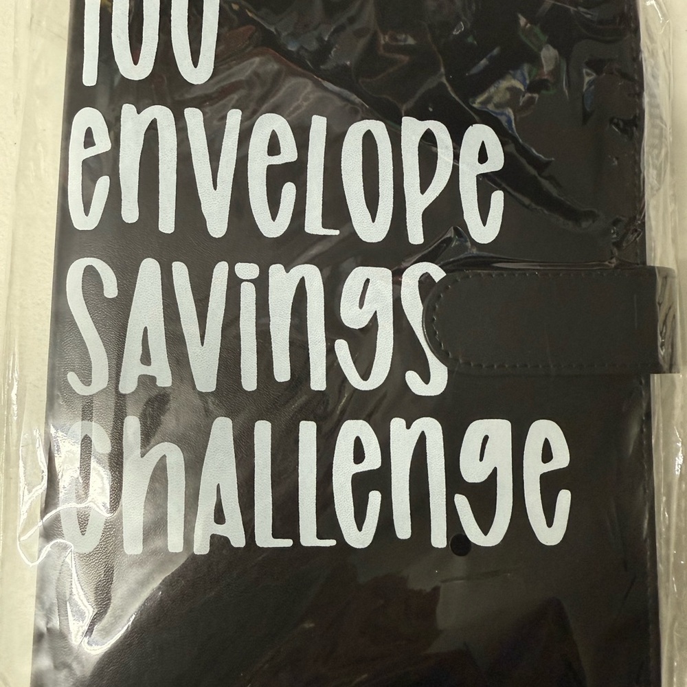 100 Envelope Savings Challenge Binder ~ Black